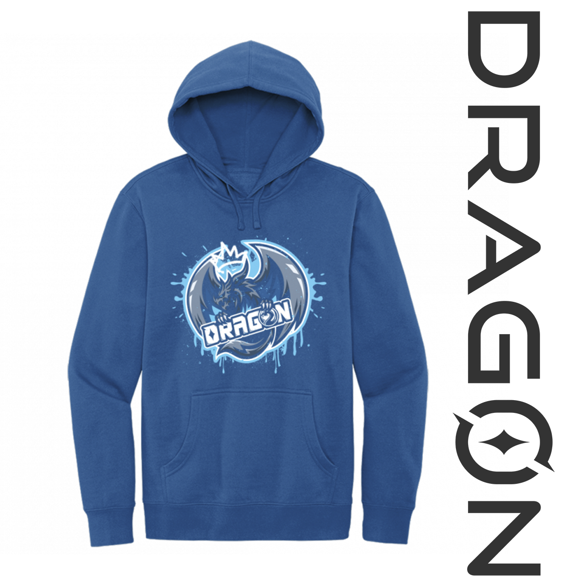 DRAG0N Splash Blue Hooded Sweatshirt