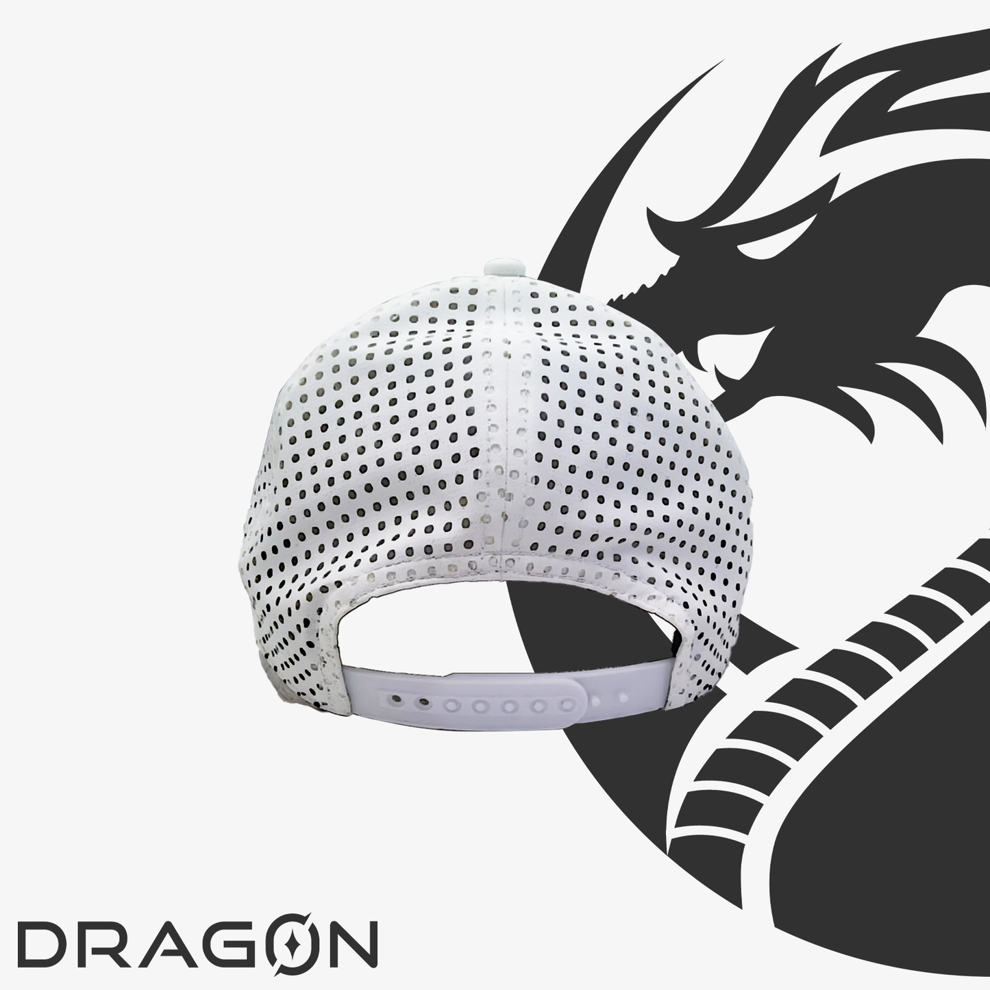 DRAG0N MESH WHITE HAT